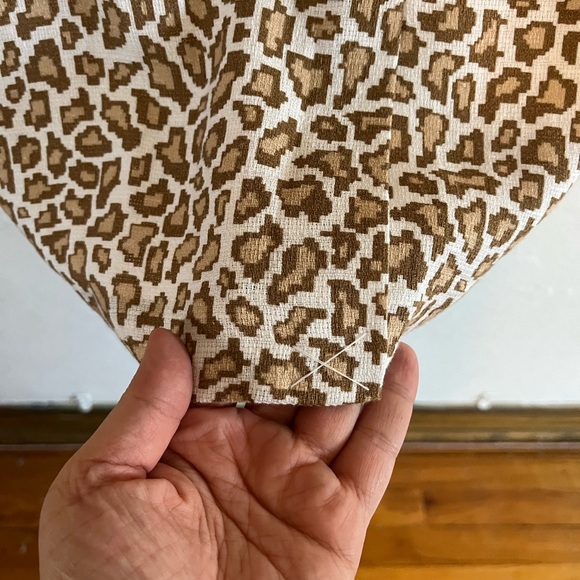 PENDLETON Linen Blend Animal Print Retro Shift Midi Dress With Pockets Size 8 - Picture 8 of 10